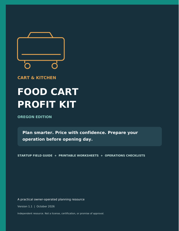 Cart & Kitchen Food Cart Profit Kit Oregon edition cover