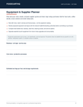 FoodcartHQ Equipment and Supplier Planner — printable food cart planning workbook
